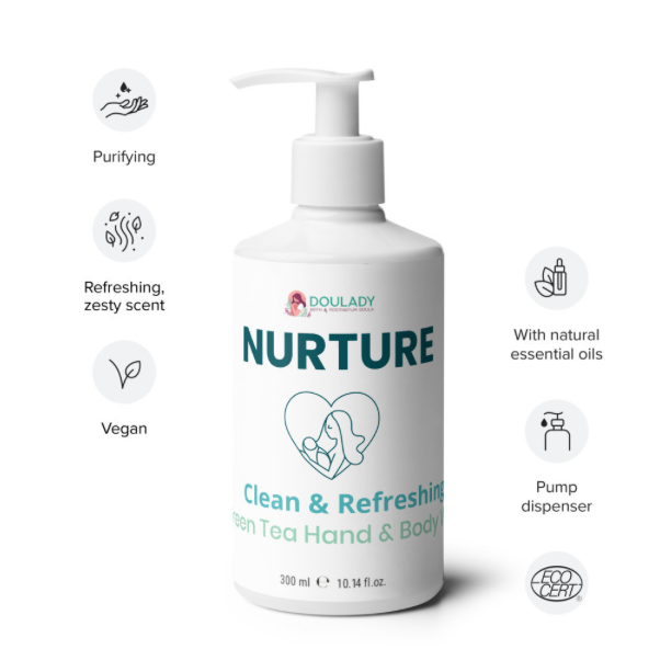 "Nurture" Doula-Approved Moisturizing and Fresh Hand and Body Lotion for Hospital / Birth Center Bag