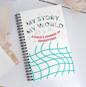 "My Story, My World" A Child's Journal of Adventures Keepsake Book